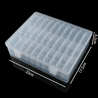 Clear Bead Organizer Boxes | Small Plastic Storage Containers with Hinged Lids | Jewelry Making & Craft Supply Storage | 12/24/30 Pcs