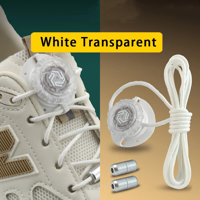 No-Tie Elastic Shoelaces with Lock Buckle | Adjustable Slip-On Laces for Kids & Adults