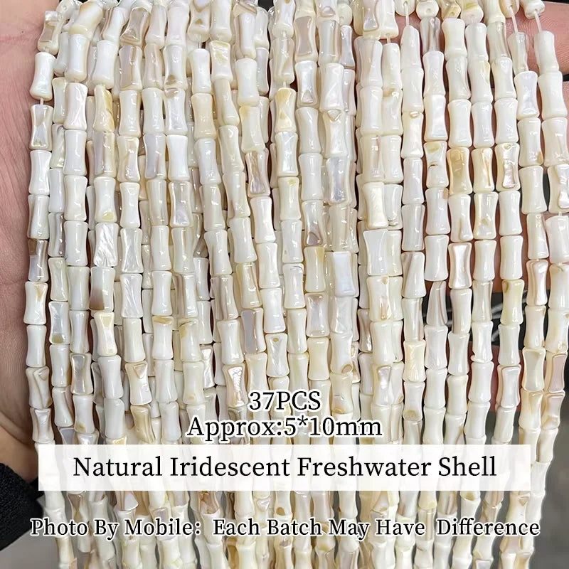 Natural Shell Beads | Irregular Smooth Spacer Beads | DIY Jewelry Making for Necklaces, Bracelets &amp; Earrings