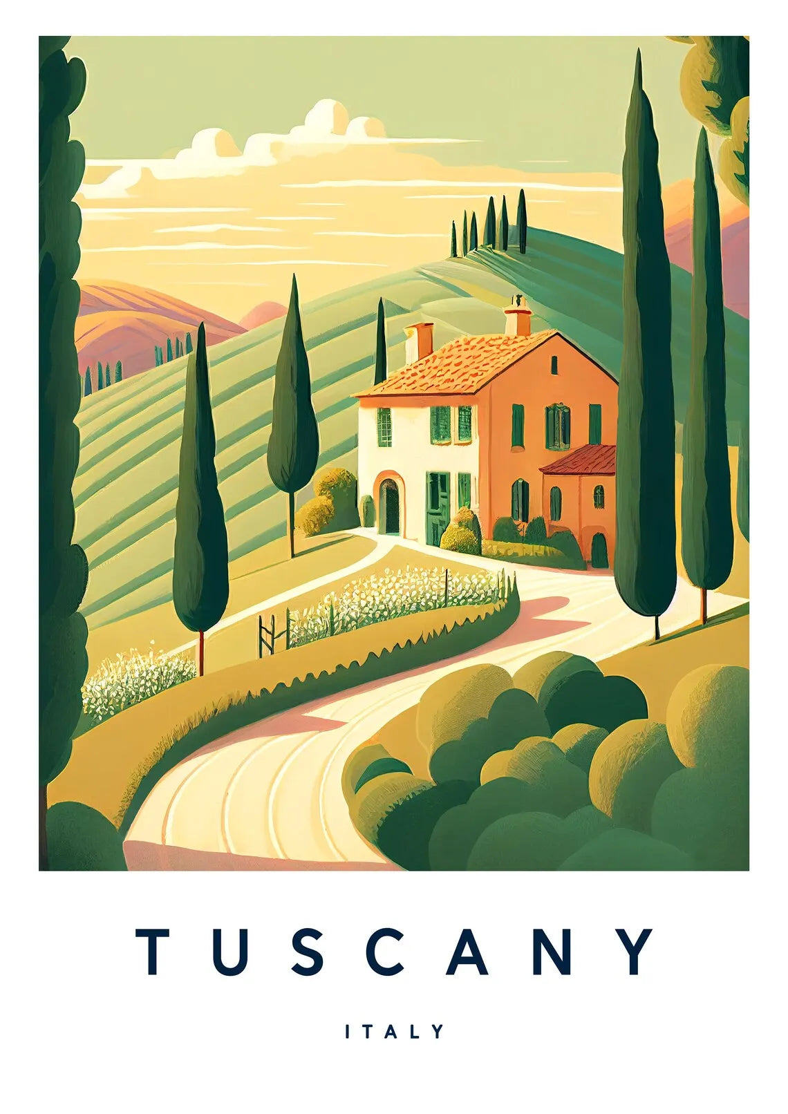 Florence Italy Europe TraveI City Landscape Poster Amalfi Rome Tuscany Sardinia Canvas Print Painting Wall Art Office Home Decor