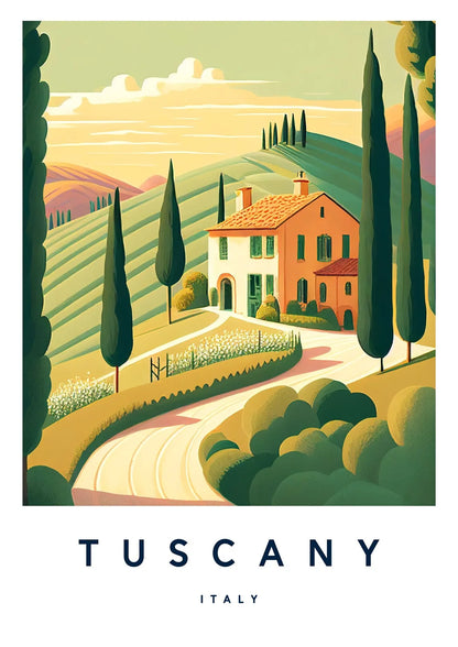 Florence Italy Europe TraveI City Landscape Poster Amalfi Rome Tuscany Sardinia Canvas Print Painting Wall Art Office Home Decor