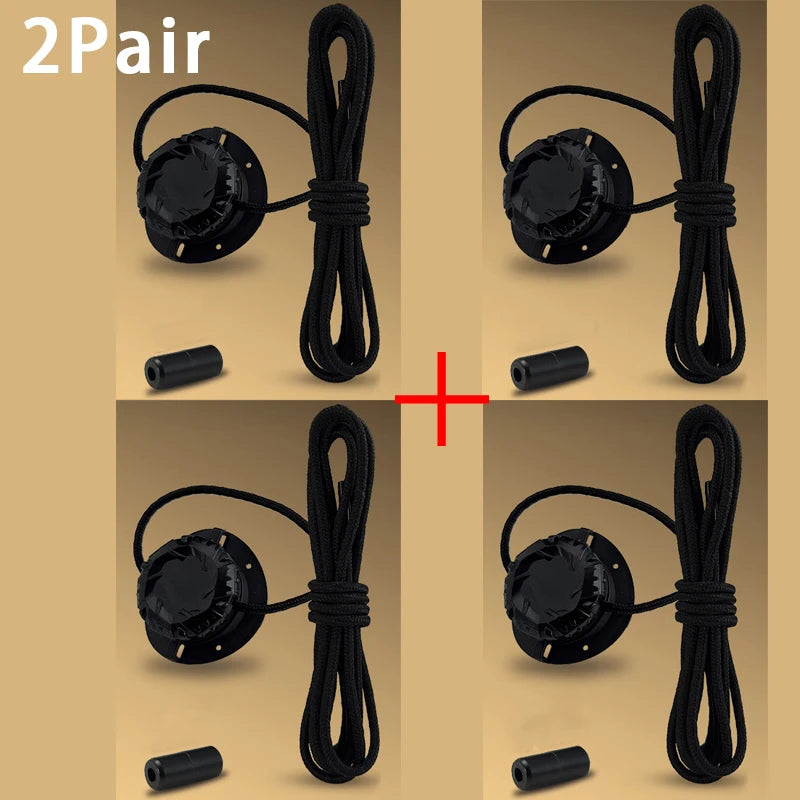 No-Tie Elastic Shoelaces with Lock Buckle | Adjustable Slip-On Laces for Kids & Adults