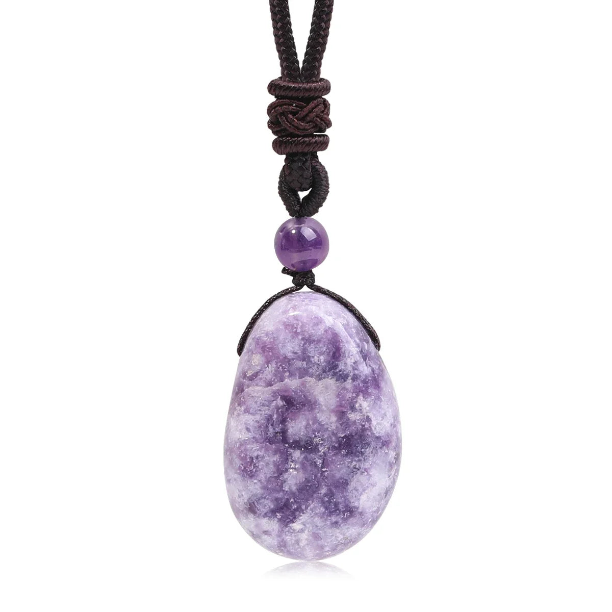 Natural Gemstone Pendant | Amethyst Rose Quartz Clear Quartz Stone Charm | 20x30mm Crystal Pendant for Necklace Jewelry Making