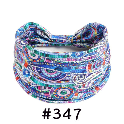 Boho Headbands for Women | Wide Knotted Stretch Hair Wraps for Yoga, Travel & Everyday Wear