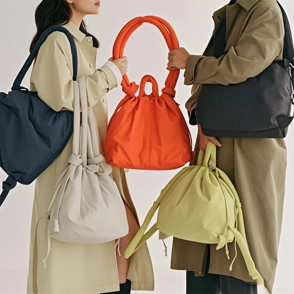 Puffer Backpack for Women – Lightweight Puffy Drawstring Tote & Shoulder Bag