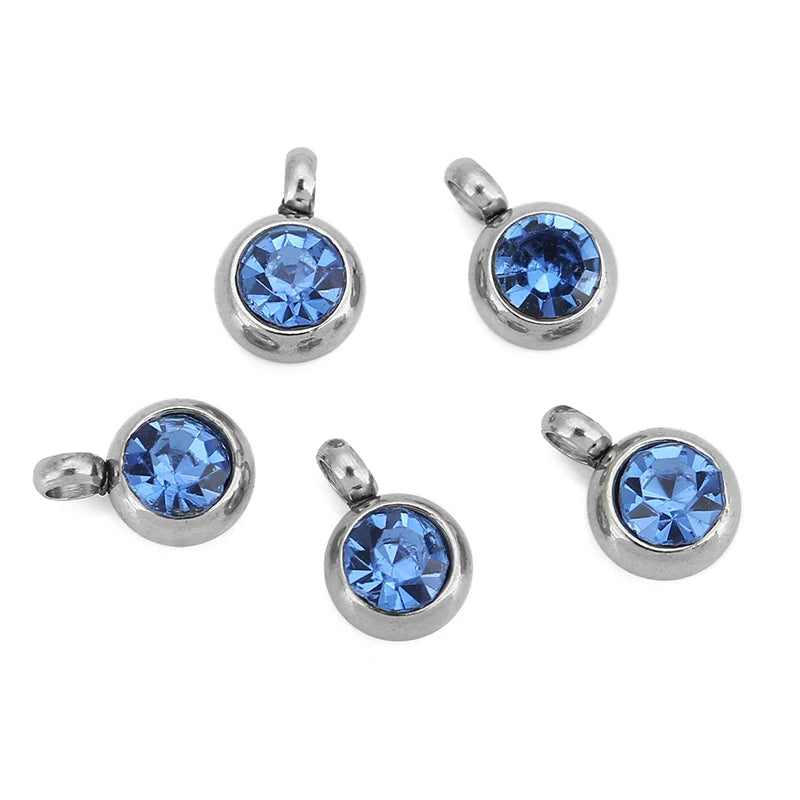 18K Gold Crystal Cross Charms | 20-Piece Stainless Steel Rhinestone Pendants | DIY Necklace, Bracelet &amp; Jewelry Making Supplies