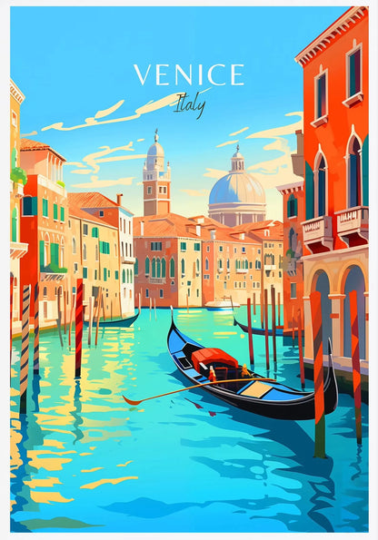 Italy City Travel Poster Paris Rome Milan Tuscany Venice Sardinia Canvas Painting Wall Art Picture for Living Room Home Decor