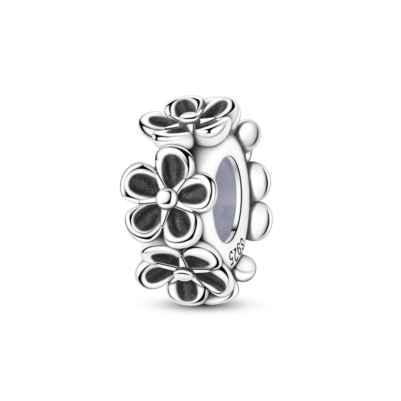 Sterling Silver Bear Family Tree Charm | 925 Charm Bead for Pandora Style Bracelets | Nature Jewelry Gift for Mom, Daughter & Women