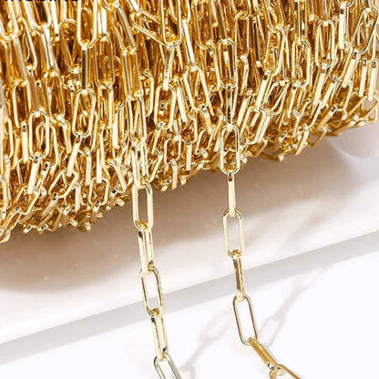 Gold chain bag on a white background