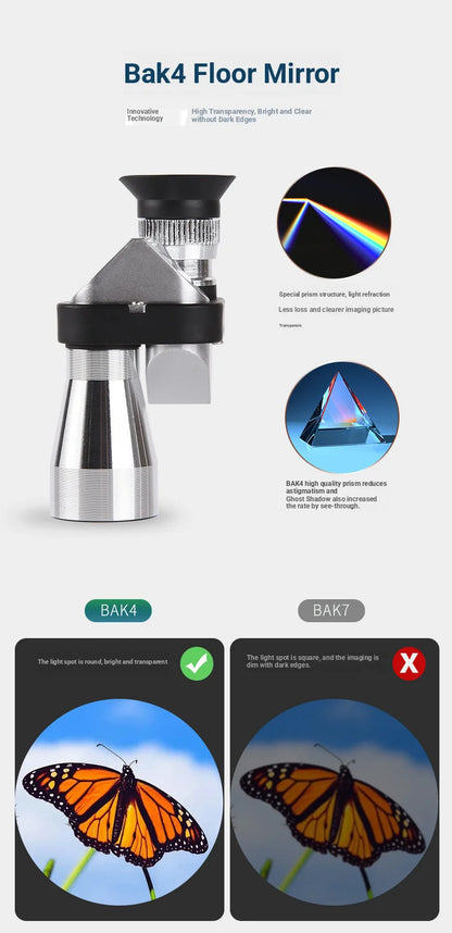 Portable high-definition monocular telescope with high magnification zoom, hunting, camping, mountaineering, outdoor fishing