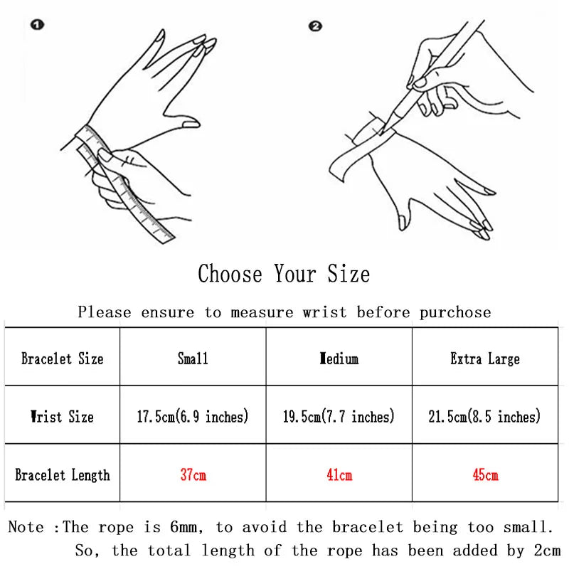 Men's Bohemia Rope Bracelet Attract Magentic Braclet Adventure Survival Braslet Pulseras Hilo Hombre Beach Surf Brazalete