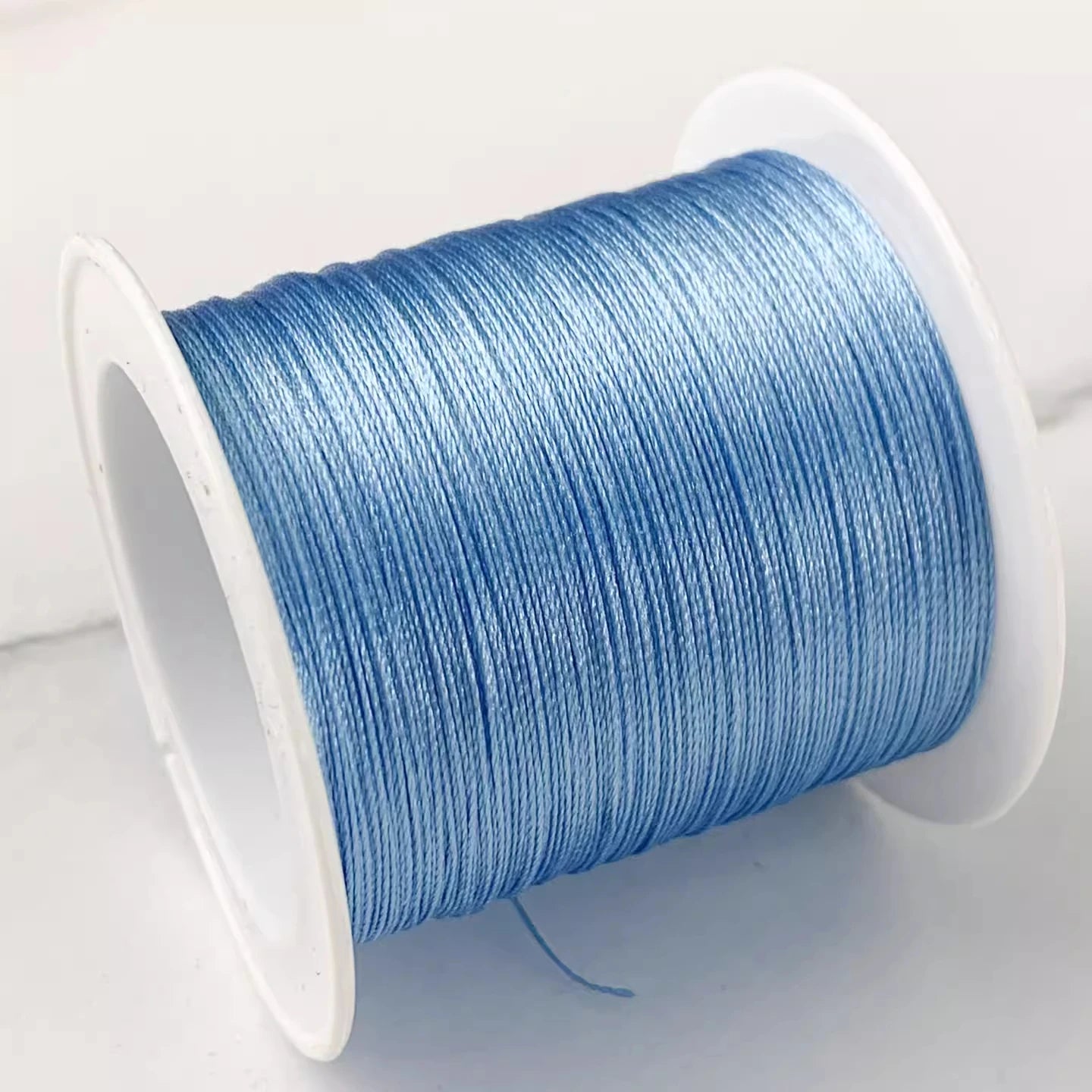 Bracelet Loom Thread 0.3mm | Ice Silk Braided Cord | 80M Jewelry Making Thread for Beading, Weaving & Knotting