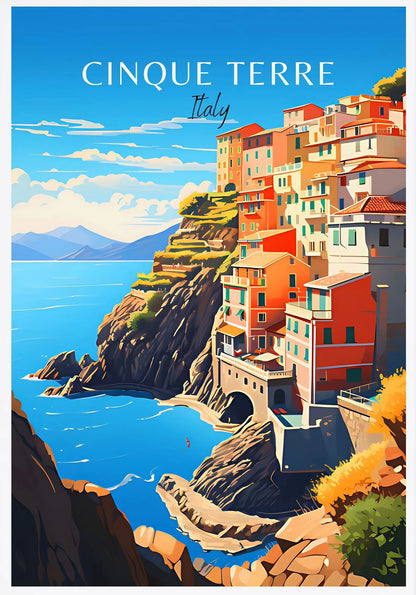 Italy City Travel Poster Paris Rome Milan Tuscany Venice Sardinia Canvas Painting Wall Art Picture for Living Room Home Decor