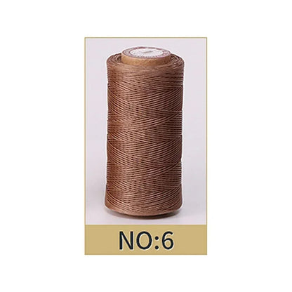 0.8mm Waxed Polyester Thread | 50M Leather Sewing Cord | Strong Wax Thread for Leatherwork, Jewelry Making & DIY Crafts