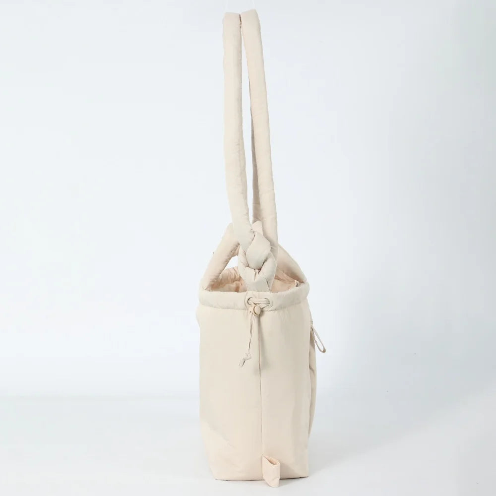 Puffer Backpack for Women – Lightweight Puffy Drawstring Tote & Shoulder Bag