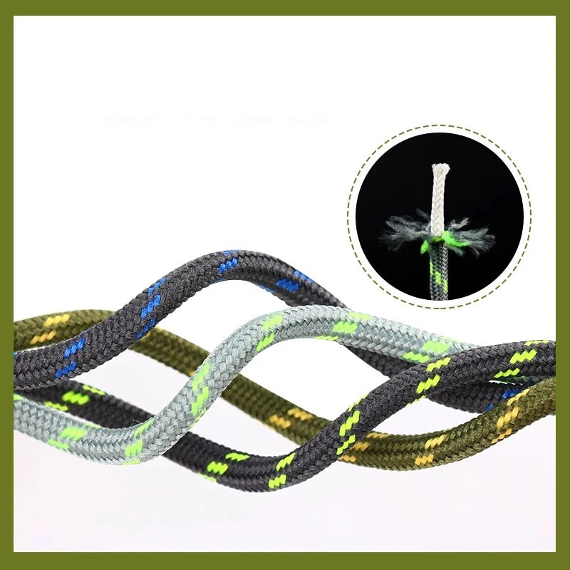 Premium Round Hiking Boot & Sneaker Shoelaces | Durable Outdoor Replacement Laces | 39"–63" (100–160cm)