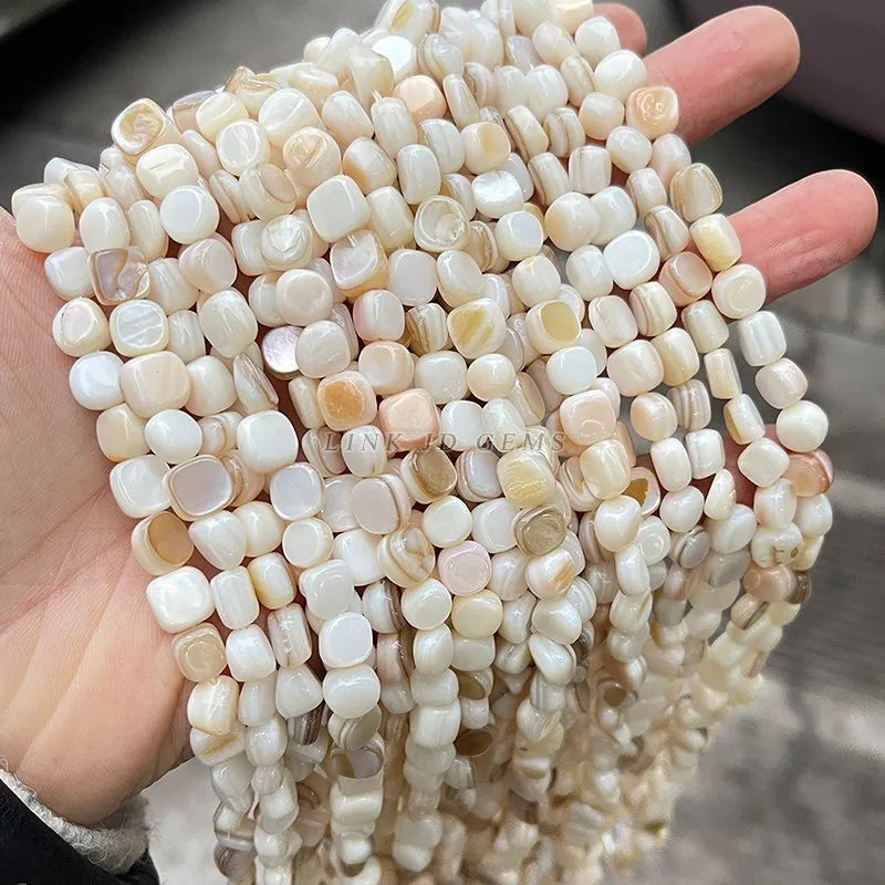 Natural Shell Beads | Irregular Smooth Spacer Beads | DIY Jewelry Making for Necklaces, Bracelets &amp; Earrings
