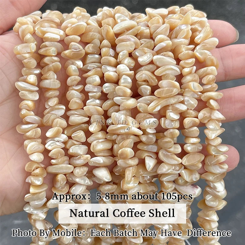 Natural Shell Beads | Irregular Smooth Spacer Beads | DIY Jewelry Making for Necklaces, Bracelets &amp; Earrings