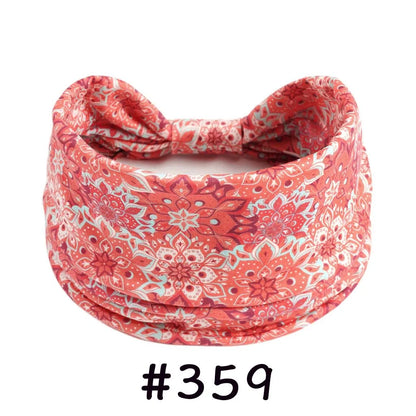 Boho Headbands for Women | Wide Knotted Stretch Hair Wraps for Yoga, Travel & Everyday Wear