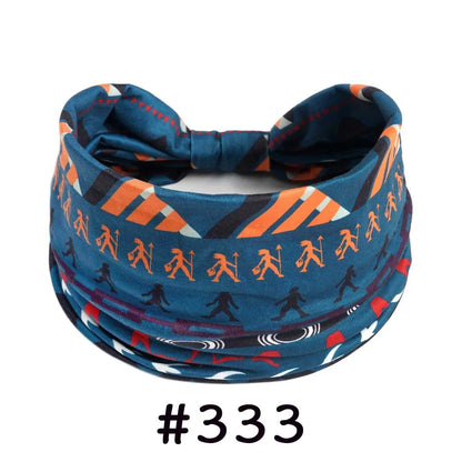 Boho Headbands for Women | Wide Knotted Stretch Hair Wraps for Yoga, Travel & Everyday Wear