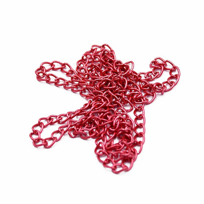 Colorful Metal Jewelry Chain | 2 Meter Link Chain for Necklaces & Bracelets | DIY Jewelry Making & Craft Supplies