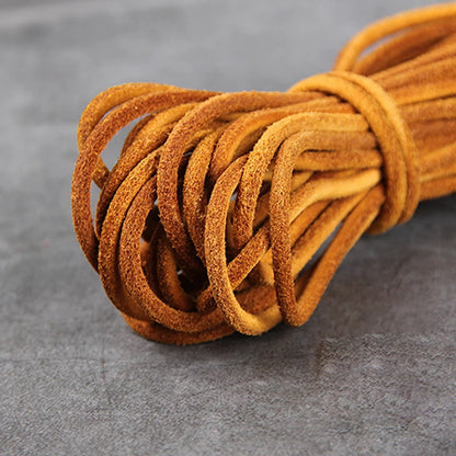 Genuine Cowhide Leather Cord 3mm Round | 2 Meters (78.7 Inches) | Colorful DIY Bracelet & Necklace Making