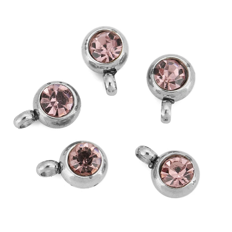 18K Gold Crystal Cross Charms | 20-Piece Stainless Steel Rhinestone Pendants | DIY Necklace, Bracelet &amp; Jewelry Making Supplies