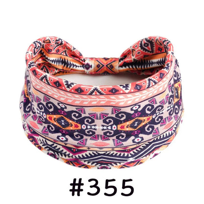 Boho Headbands for Women | Wide Knotted Stretch Hair Wraps for Yoga, Travel & Everyday Wear
