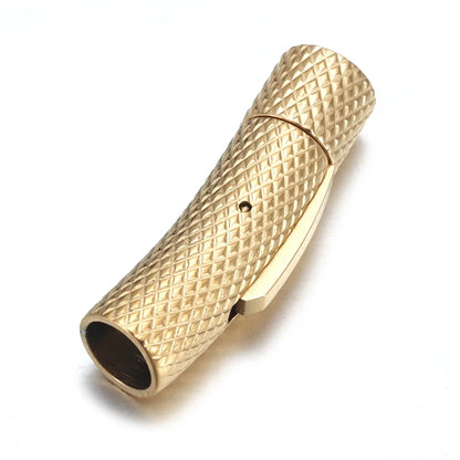 Stainless Steel Bayonet Clasp 2–8mm | Push-Lock Cylinder Closure for Leather Cord, Bracelets & DIY Jewelry Making
