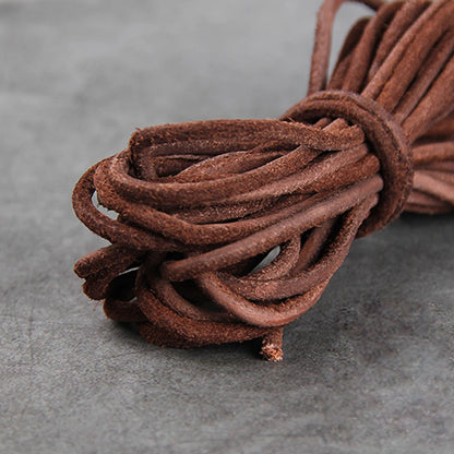 Genuine Cowhide Leather Cord 3mm Round | 2 Meters (78.7 Inches) | Colorful DIY Bracelet & Necklace Making