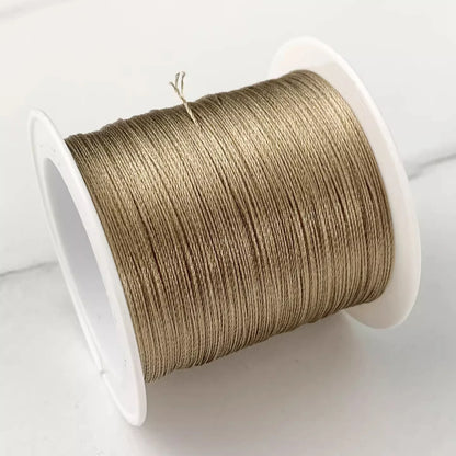 Bracelet Loom Thread 0.3mm | Ice Silk Braided Cord | 80M Jewelry Making Thread for Beading, Weaving & Knotting