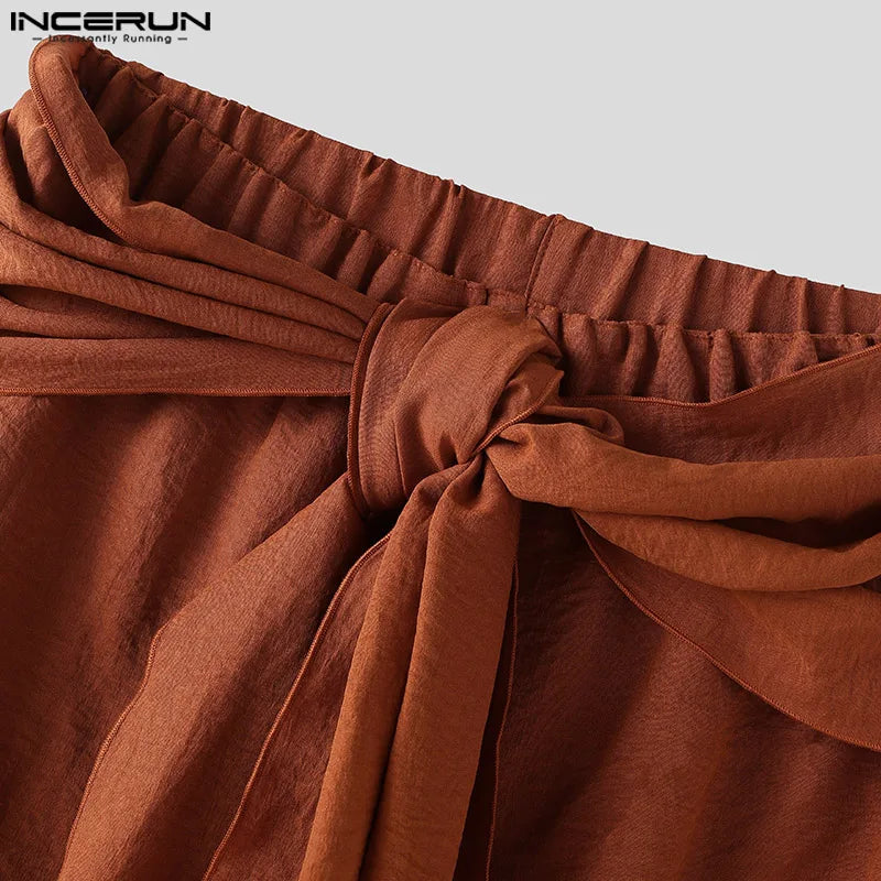 Men's Casual Pants Harem Pant Pleated Long Trousers Streetwear Oversize Men's Clothing S-5XL