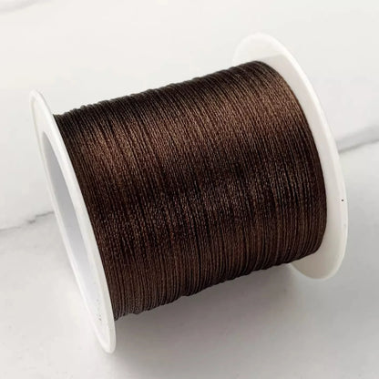 Bracelet Loom Thread 0.3mm | Ice Silk Braided Cord | 80M Jewelry Making Thread for Beading, Weaving & Knotting