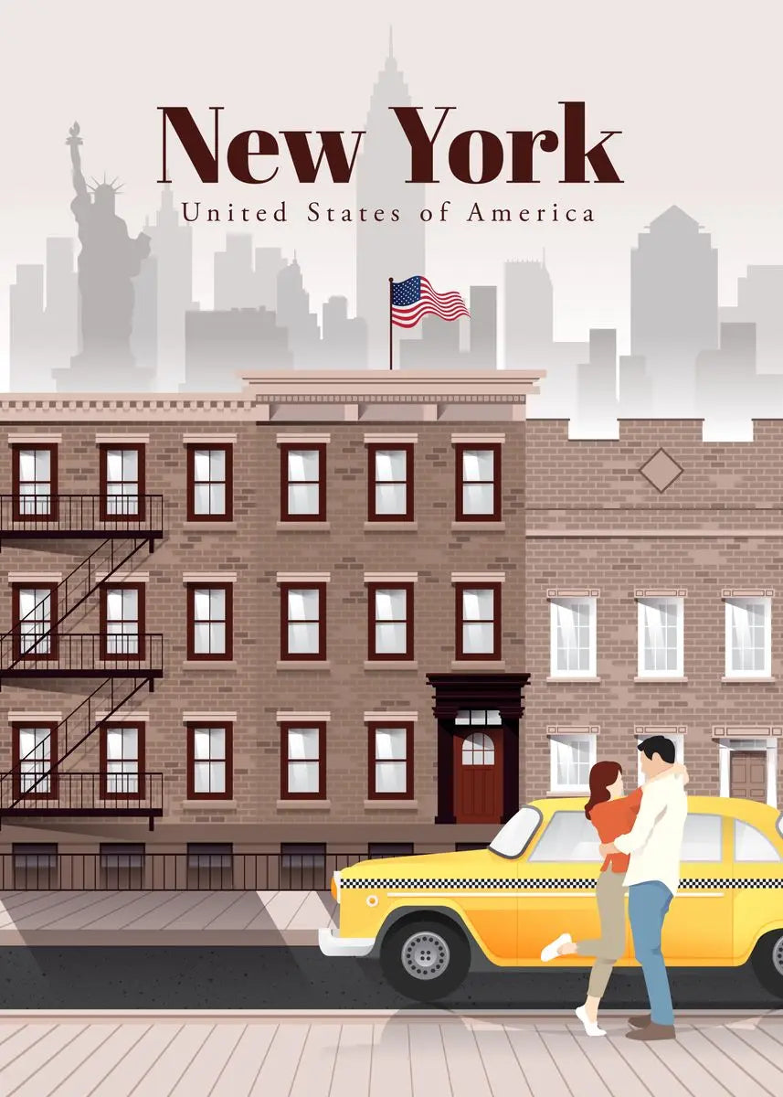 World Famous Tourist Cities Poster Prints London New York City Travel Wall Art Canvas Painting Picture Home Living Room Decor