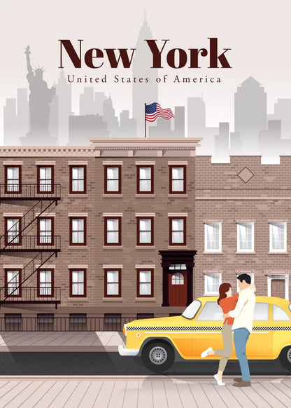 World Famous Tourist Cities Poster Prints London New York City Travel Wall Art Canvas Painting Picture Home Living Room Decor