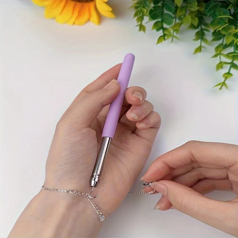 Bracelet Helper Tool | Stainless Steel Bracelet Fastening Aid | Clasp Holder for Easy One-Handed Jewelry Fastening