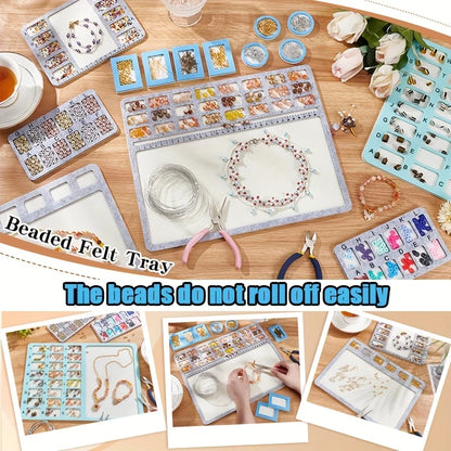 Bead Mat with Centimeter Scale | Soft Non-Slip Beading Surface | Jewelry Making Work Mat | Beading & Craft Supplies