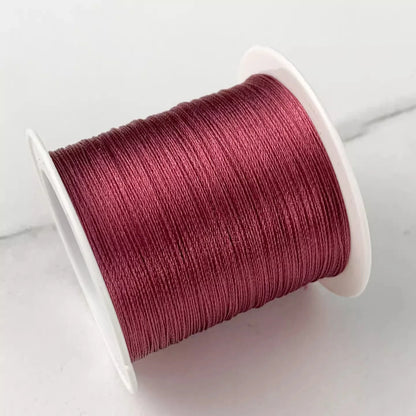 Bracelet Loom Thread 0.3mm | Ice Silk Braided Cord | 80M Jewelry Making Thread for Beading, Weaving & Knotting