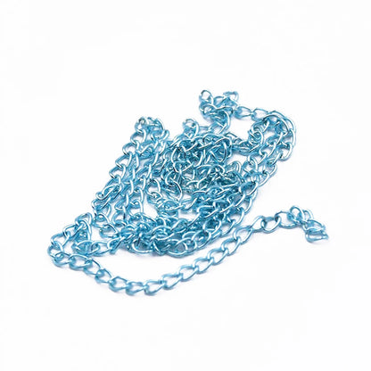 Colorful Metal Jewelry Chain | 2 Meter Link Chain for Necklaces & Bracelets | DIY Jewelry Making & Craft Supplies