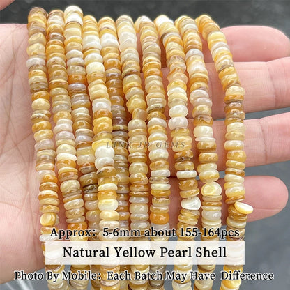 Natural Shell Beads | Irregular Smooth Spacer Beads | DIY Jewelry Making for Necklaces, Bracelets &amp; Earrings