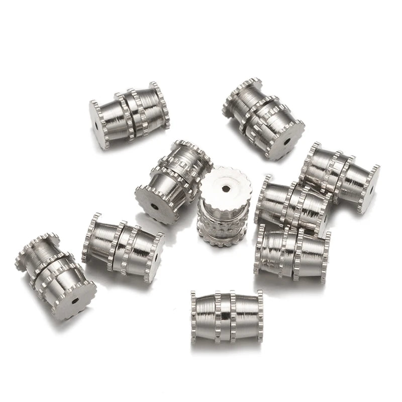 20pcs Screw Clasps for Jewelry Making | Metal Bracelet & Necklace Closure Fasteners | End Cap Connectors | DIY Jewelry Findings