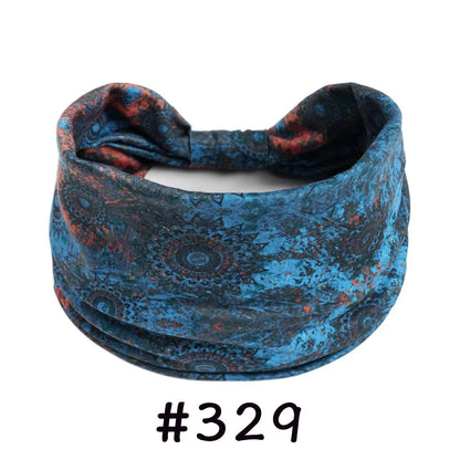 Boho Headbands for Women | Wide Knotted Stretch Hair Wraps for Yoga, Travel & Everyday Wear