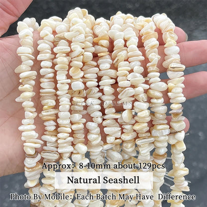 Natural Shell Beads | Irregular Smooth Spacer Beads | DIY Jewelry Making for Necklaces, Bracelets &amp; Earrings