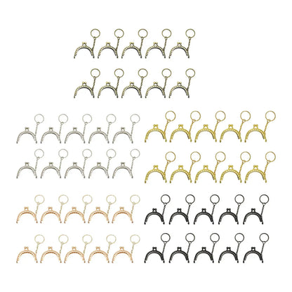 Metal Purse Frame Clasp | 2 Inch Kiss Lock Arch Frame | Coin Purse Hardware for DIY Purse Making, Sewing & Bag Making
