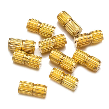 20pcs Screw Clasps for Jewelry Making | Metal Bracelet & Necklace Closure Fasteners | End Cap Connectors | DIY Jewelry Findings
