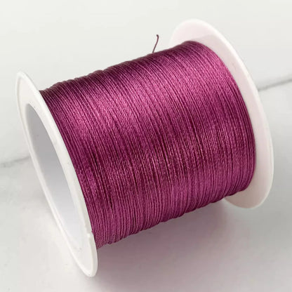 Bracelet Loom Thread 0.3mm | Ice Silk Braided Cord | 80M Jewelry Making Thread for Beading, Weaving & Knotting