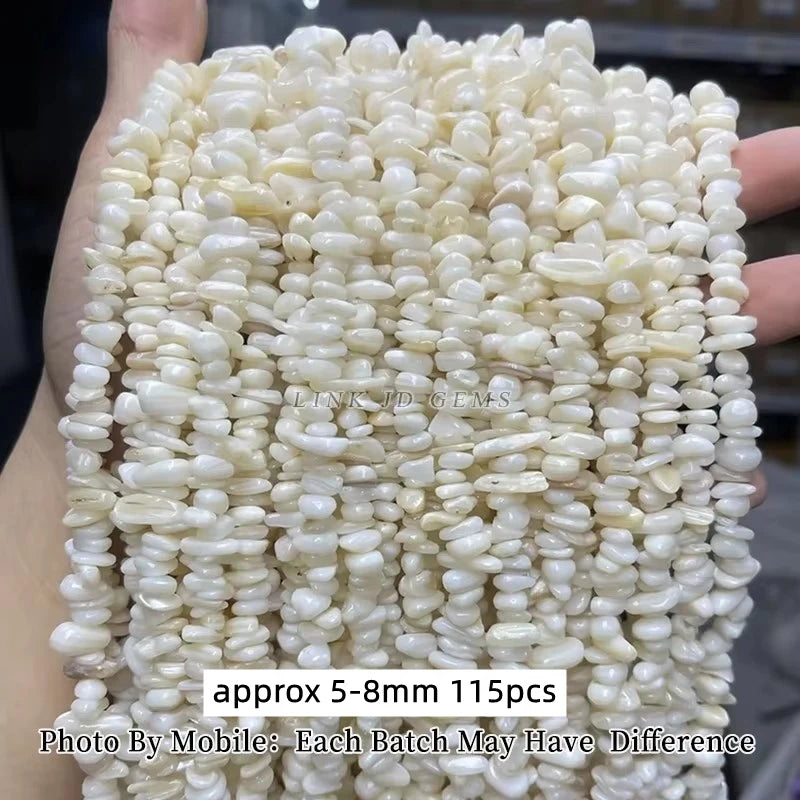 Natural Shell Beads | Irregular Smooth Spacer Beads | DIY Jewelry Making for Necklaces, Bracelets &amp; Earrings