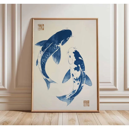 Japanese Red Koi Fish Canvas Prints Poster Modern Minimalism Aesthetic Art Prints Bedroom Kitchen Home Decor Art Poster Gifts