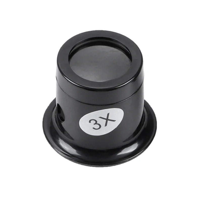 Jeweler Eye Loupe Magnifier | 3X 5X 10X 15X 20X Portable Magnifying Glass for Jewelry Making, Watch Repair & Detail Work