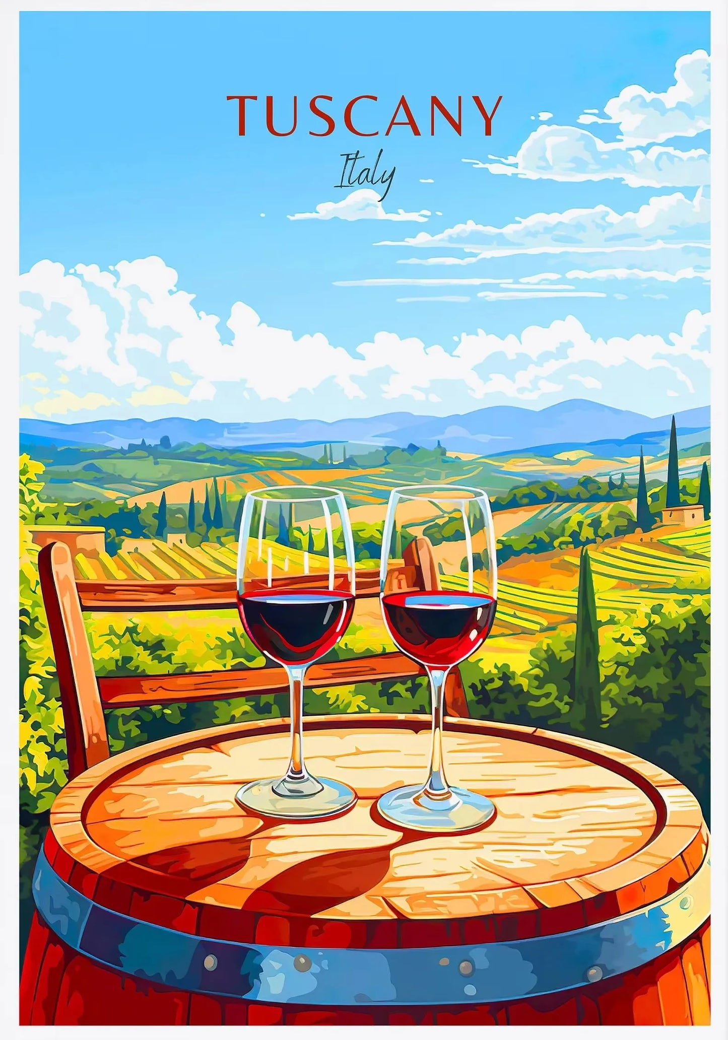 Italy City Travel Poster Paris Rome Milan Tuscany Venice Sardinia Canvas Painting Wall Art Picture for Living Room Home Decor